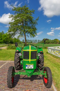 Tractor Deutz year of manufacture 1952/15 hp, detail, Tjaden's mill, Südcoldinne, parish Großheide, East Frisia, Tractor Deutz year of manufacture 1952/15 hp, detail, Tjaden's mill, Südcoldinne, parish Großheide, East Frisia,